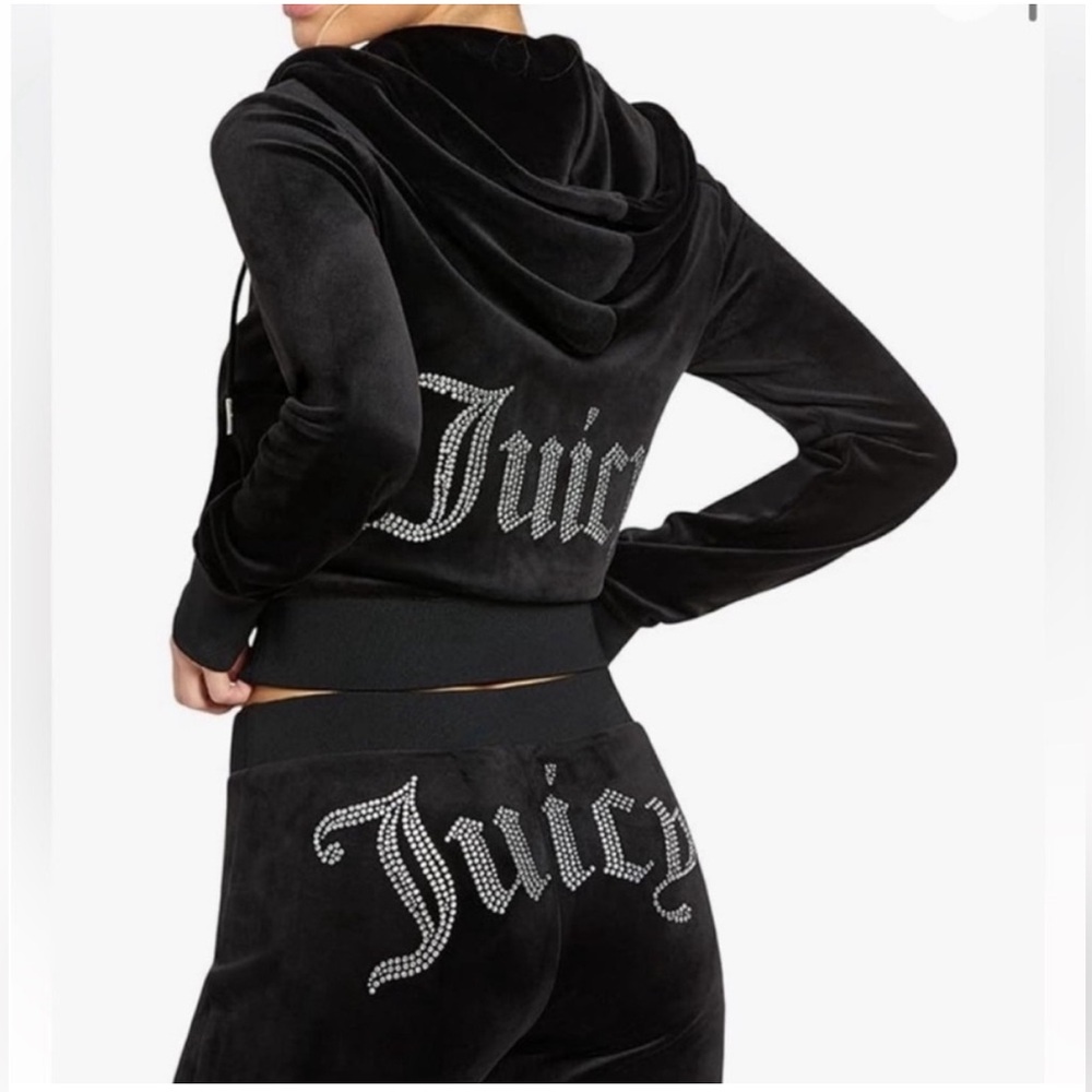 New Juicy Couture OG Bling Black Tracksuit Set - Picture 2 of 14